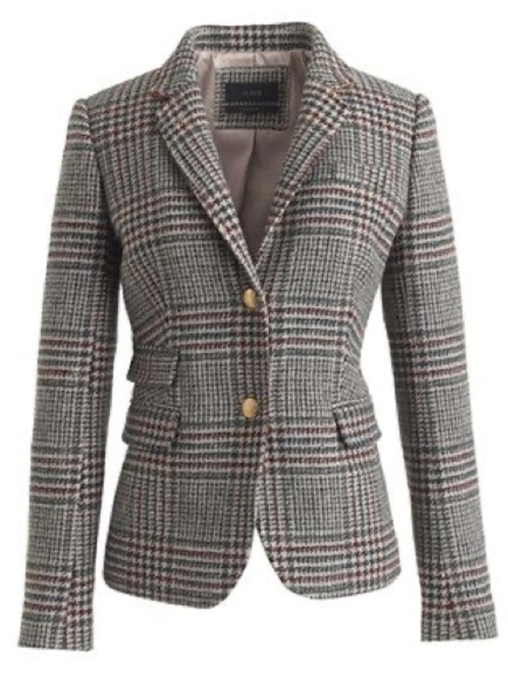 J. Crew Schoolboy Wool Plaid Plaid Blazer